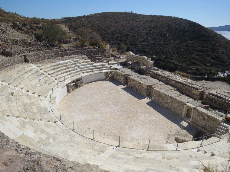Site archéologique Tripiti sur l'île de Milos dans les Cyclades
