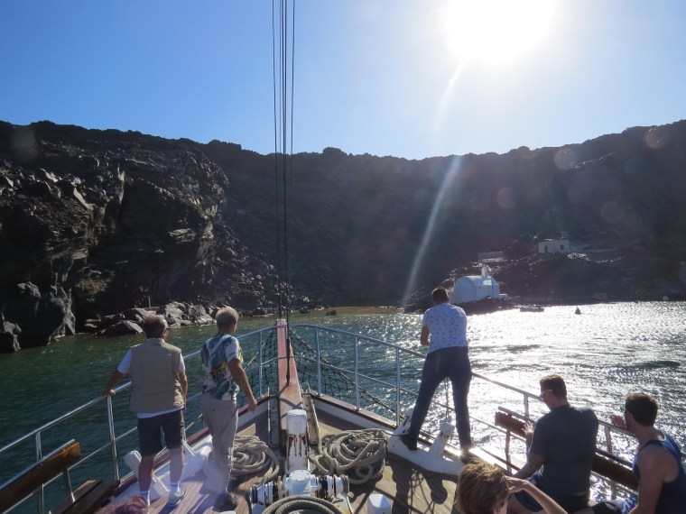 Baignade Hot springs Santorin