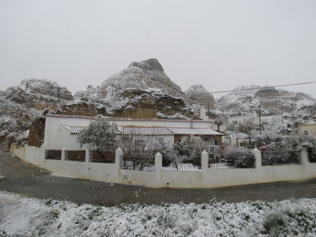 Guadix Andalousie sous la neige