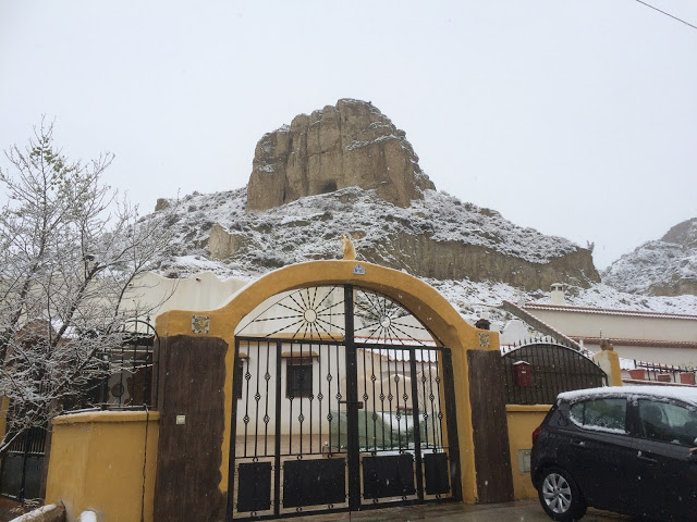 Guadix Grenade Andalousie sous la neige