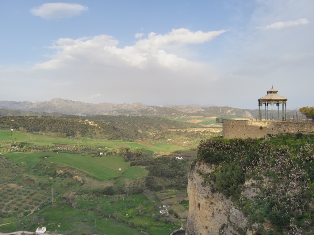 Vue depuis ville de Ronda Andalousie 