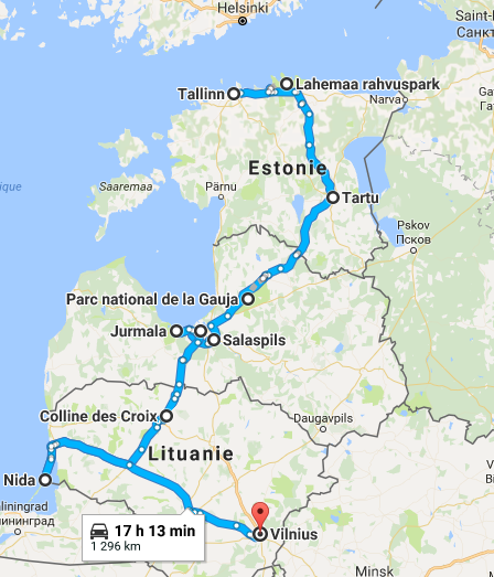 Idée road trip aux Etats Baltes voiture 