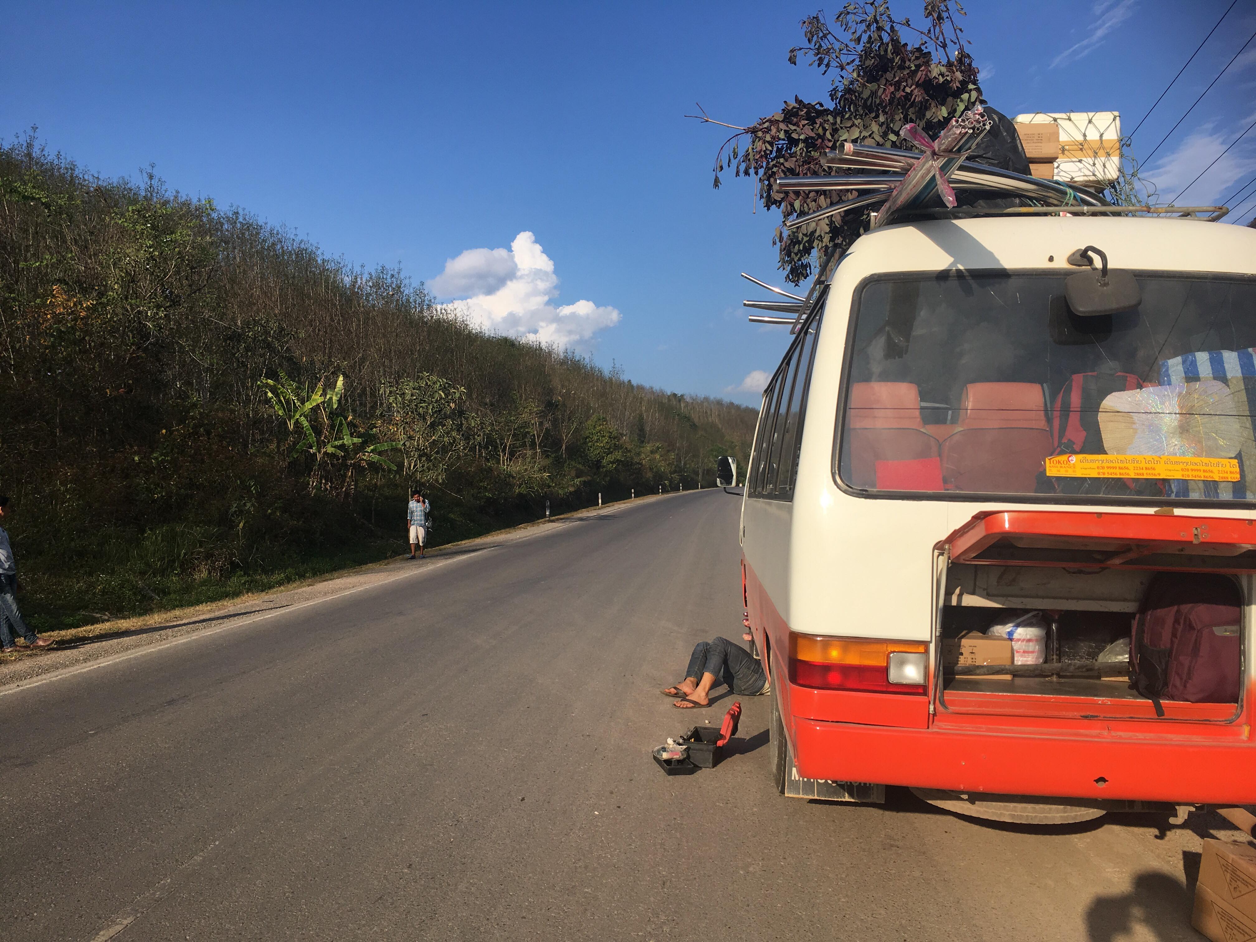 Bus de la frontière Laos à Luang Namtha
