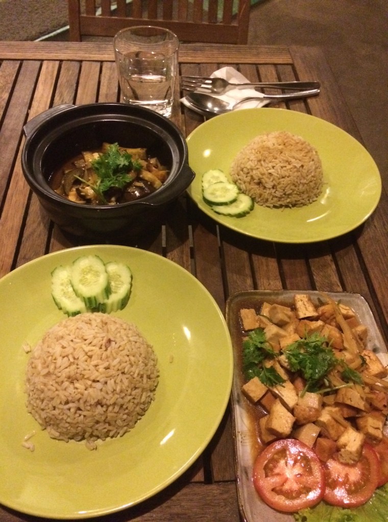 The vegetarian restaurant végan Phnom Penh