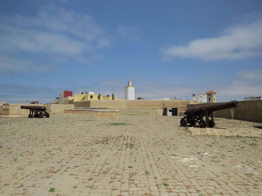 Les murailles de la cité d'El jadida sur la côte Marocaine